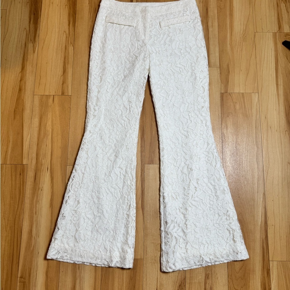 Alexis Ivory Lace Two-Piece Pant Suit – Size M - Picture 14 of 16